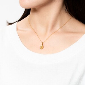 K24 マリア メダイ 純金 ゴールド ペンダント ネックレス 小 HH19775