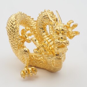 金工名品　古銅宣徳銅　龍　筆架　置物　C　6941E 民国期 古月軒在銘 古銅 造形筆置 筆挿し金工細工刻『