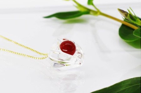 水晶ほおずきペンダントトップ 山梨県甲府市 ふるさと納税サイト ふるなび