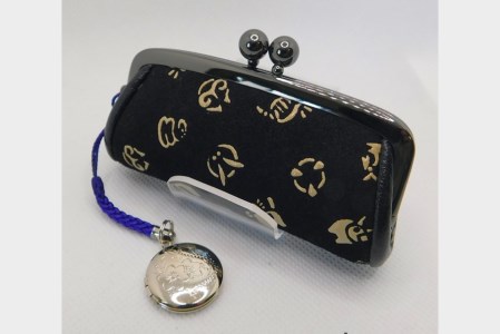 甲州印伝 印鑑ケース 角ドル入 セット 黒 山梨県甲府市 ふるさと納税サイト ふるなび