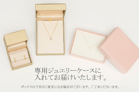 【ジュエリーの街甲府市】18金 ダイヤモンドミル打ちネックレス(0.3ct)