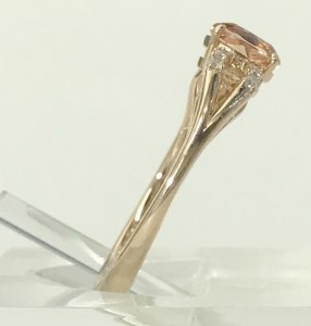 18金 PG インペリアルトパーズ（0.540ct）リング