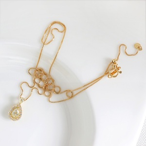 甲府市発 K18イエローゴールド ダイヤモンドペンダント 0.35ct [WP-3273YG]