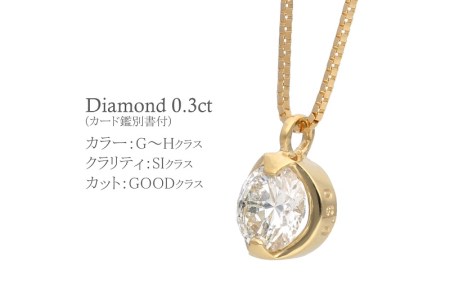 ネックレス 18K  ダイヤモンド0.29ct