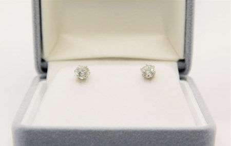 ﾌﾟﾗﾁﾅ900 ダイヤモンドピアス(Dカラー・0.5ct）K027904-H | 山梨県甲府 