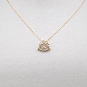 ジュエリー産地甲府 K18イエローゴールド２WAYダイヤネックレス 0.20ct　82026