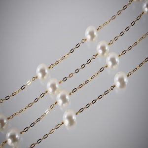 K18 あこや真珠 2Way ステーション パール ネックレス JN614