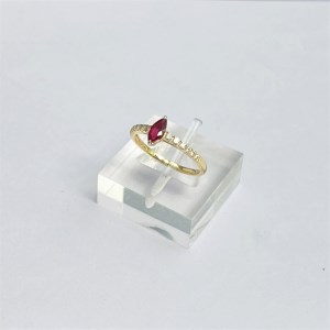 K18イエローゴールド ルビー(0.40ctup)リング K0333-H