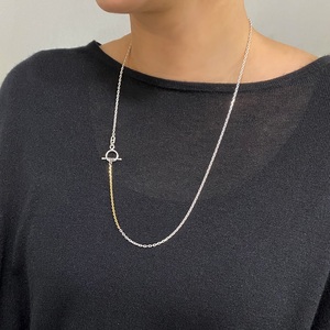 SV925 K18 コンビ Y字チェーンネックレス GSV-8003 | 山梨県甲府市 SV925 K18 コンビ Y字チェーンネックレス GSV-8003 | 山梨県甲府市