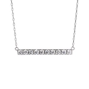 【美・ダイヤモンド】HPt950製 ラインペンダント0.5ctUP (furu_pn_0024)