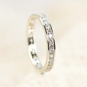 Pt950　0.50ct　ダイヤモンド　フルエタニティリング-R0058