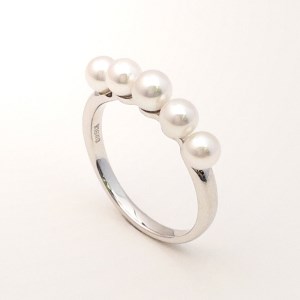 K18WG アコヤ真珠 リング(#1:03013109)