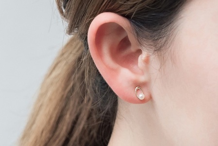 【L&Co.】K10 パールピアス(43-7702)