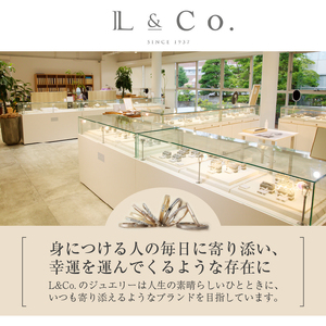 【L&Co.】K10 パールピアス(43-7702)