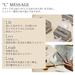 【L&Co.】K10 パールピアス(43-7702)