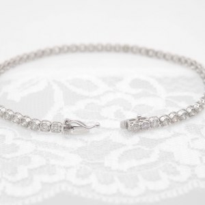 PT950/K18WG 3.0ctダイヤモンドブレス　HH018927