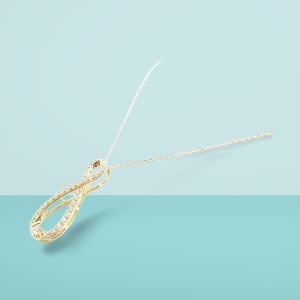 [ ふるさと納税限定企画 ］１８金製 ハート＆キューピッドダイヤ 0.5ct インフィニティー ネックレス 【1458376】