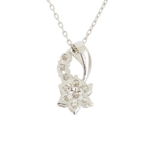 プラチナ製 ハート&キューピッドダイヤ 0.2ct Happy 10th Diamond ネックレス【1477179】