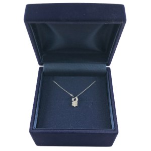 プラチナ製 ハート&キューピッドダイヤ 0.2ct Happy 10th Diamond ネックレス【1477179】