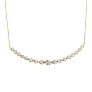 １８金製 ハート＆キューピッドダイヤモンド 1.0ct ペンダントネックレス[1465233]