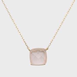 ローズクォーツネックレス　管理番号206076