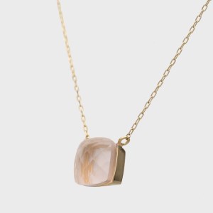 ローズクォーツネックレス　管理番号206076