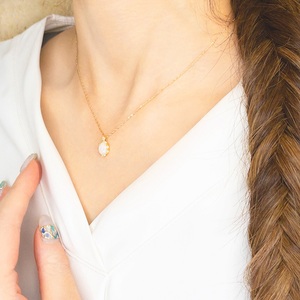 K10YG オパール　ダイヤモンド　ネックレス（#95：24177051）【nocon】