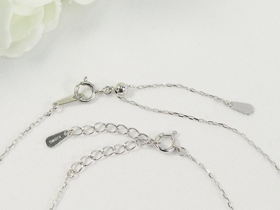 K18WG ダイヤモンドステーションネックレス＆ブレスレット　P1914/3154