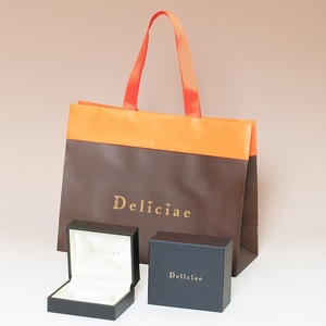 Deliciae K18YG テニスブレスレット【17cm】ダイヤモンド【ライトBR】【1.9ct】エクセレントロック付 　商品番号TB-2_17_RB_k18yg