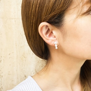 K18YG　アコヤ真珠　パール　ピアス　N74　K05048-H