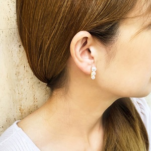 K18YG　アコヤ真珠　パール　ピアス　N74　K05048-H