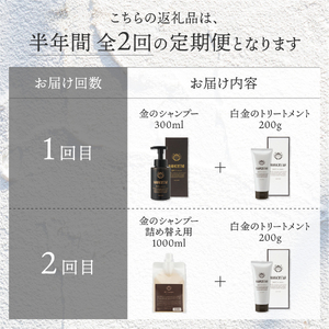 【定期便】半年間に2回【3か月に1度】お届け!「ベストシャンプー10傑」に選ばれたダメージヘアケアセット&詰め替えセット