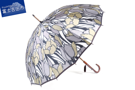 高級雨傘【チューリップ】カーキ色