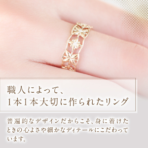 K10 イエローゴールド ダイヤモンド リング S-5646 指輪 アクセサリー