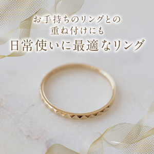 K10YG 地金リング S-5722 指輪 アクセサリー 日常使い ジュエリー