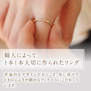 K10YG 地金リング S-5722 指輪 アクセサリー 日常使い ジュエリー
