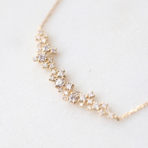 K18YG ダイヤモンドネックレス S-5743 ネックレス ダイヤモンド K18YG イエローゴールド