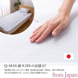  【日本製】エコアイスプレミアム冷感敷きパット　(ダブル)   ふとん 寝具 布団 敷パット ダブル  