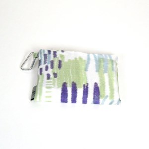 【2way レインバッグ】傘生地で作ったエコバッグ(カラビナ付)　みの(パープル) 