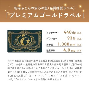  羽毛掛けふとん（ セミダブル ）ポーランド産マザーグース95％【創業100年】 羽毛布団 寝具 掛けふとん 布団 掛布団 セミダブル 山梨 富士吉田