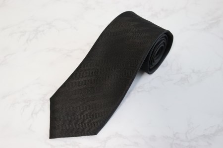 【Hadashin】フォーマルネクタイ ブラック＆シルバー（2本セット） ストライプ シルク100% フォーマル 