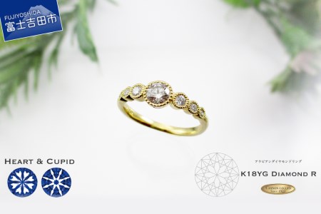 ダイヤモンドリング Hu0026C K18イエローゴールド アラビアン 指輪 リング ジュエリー ダイヤ 宝石 ダイヤモンド 18k ジュエリーリング 指輪アクセサリー 品質保証書付 KT-1109