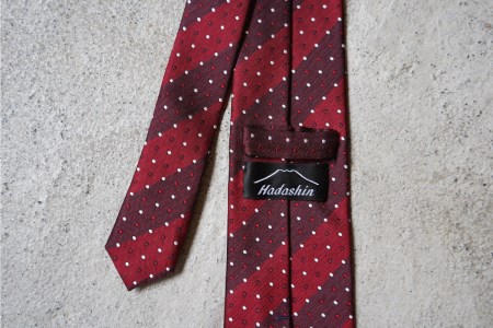 【Hadashin】トップ糸ネクタイ 201 大剣幅8cm(ネイビー)ネクタイ シルク プレゼント フォーマル ビジネス