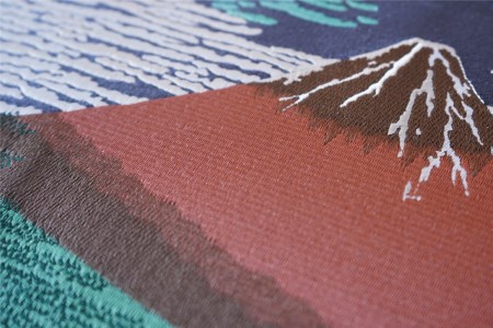 富士の刺繍絵 2 葛飾北斎 の 凱風快晴 ( 赤富士 ) インテリア 絵画 