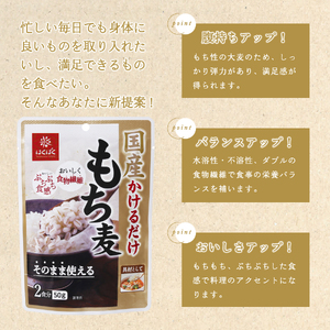 国産かけるだけもち麦 50g×10袋 防災 備蓄 保存 防災グッズ ストック 山梨 富士吉田