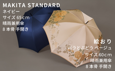【ふるさと納税限定F】槙田商店 高級夫婦傘(長傘2本組)｜職人が作る高品質で美しい日本製晴雨兼用傘