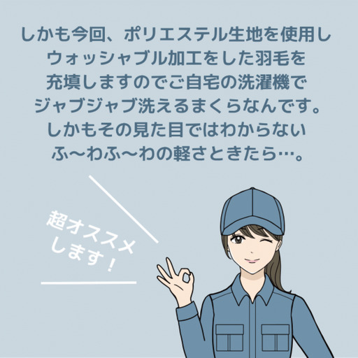 【枕】＜高め＞洗えるダウンピロー（43cmX63cm 400g入り）