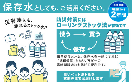 【12ヶ月定期便】富士山麓 四季の水 / 500ml×24本×24箱 計576本　・ミネラルウォーター 水　災害備蓄用　防災用　非常時保存用 