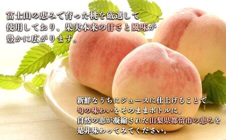 【ふるなびWEEK対象】富士湧水が流れるまちで育った　桃ジュース180ml １０本　FN-Limited-PR