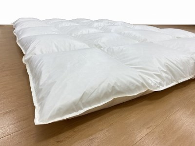 【Silver Clean】純銀糸入　羽毛掛け布団（クイーン：220cm×210cm）【サンモト】 ｜ シルバークリーン　抗菌力で細菌の繁殖をシャット・アウト　羽毛ふとん　羽毛布団　イングランド産地ホワイトダックダウン93％